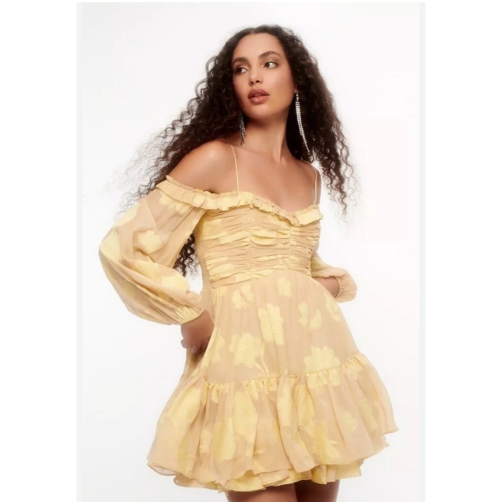 Free People LoveShackFancy Zennia Mini Dress Size M